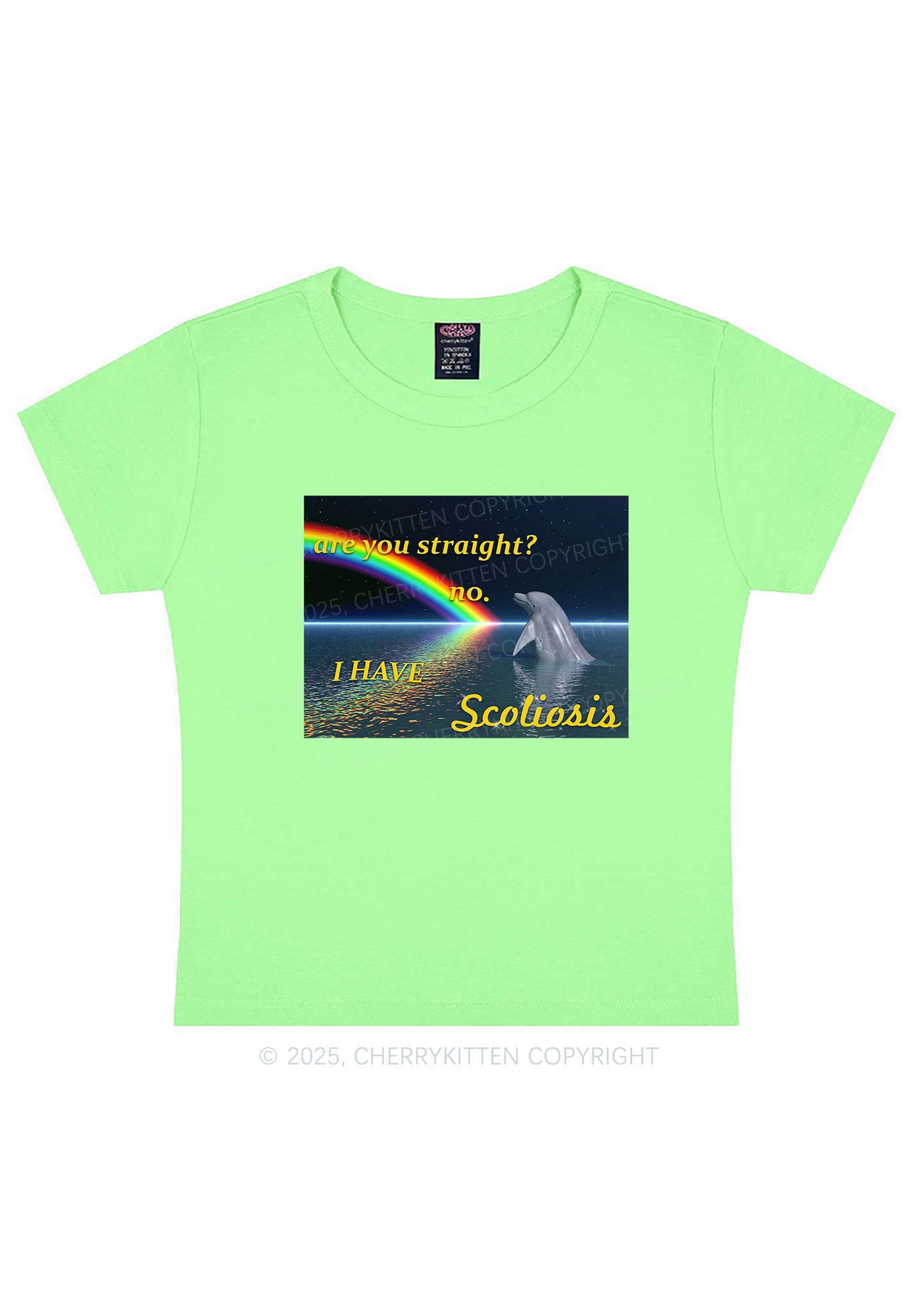 I Have Scoliosis Pride Y2K Baby Tee Cherrykitten