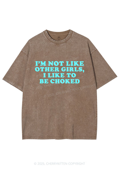I Like To Be Choked Y2K Shirts Washed Tee Cherrykitten