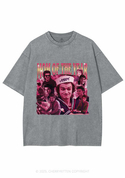 Mom Of The Year Y2K Shirts Washed Tee Cherrykitten