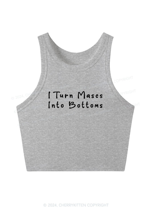 Turn Mascs Into Bottoms Y2K Crop Tank Top Cherrykitten