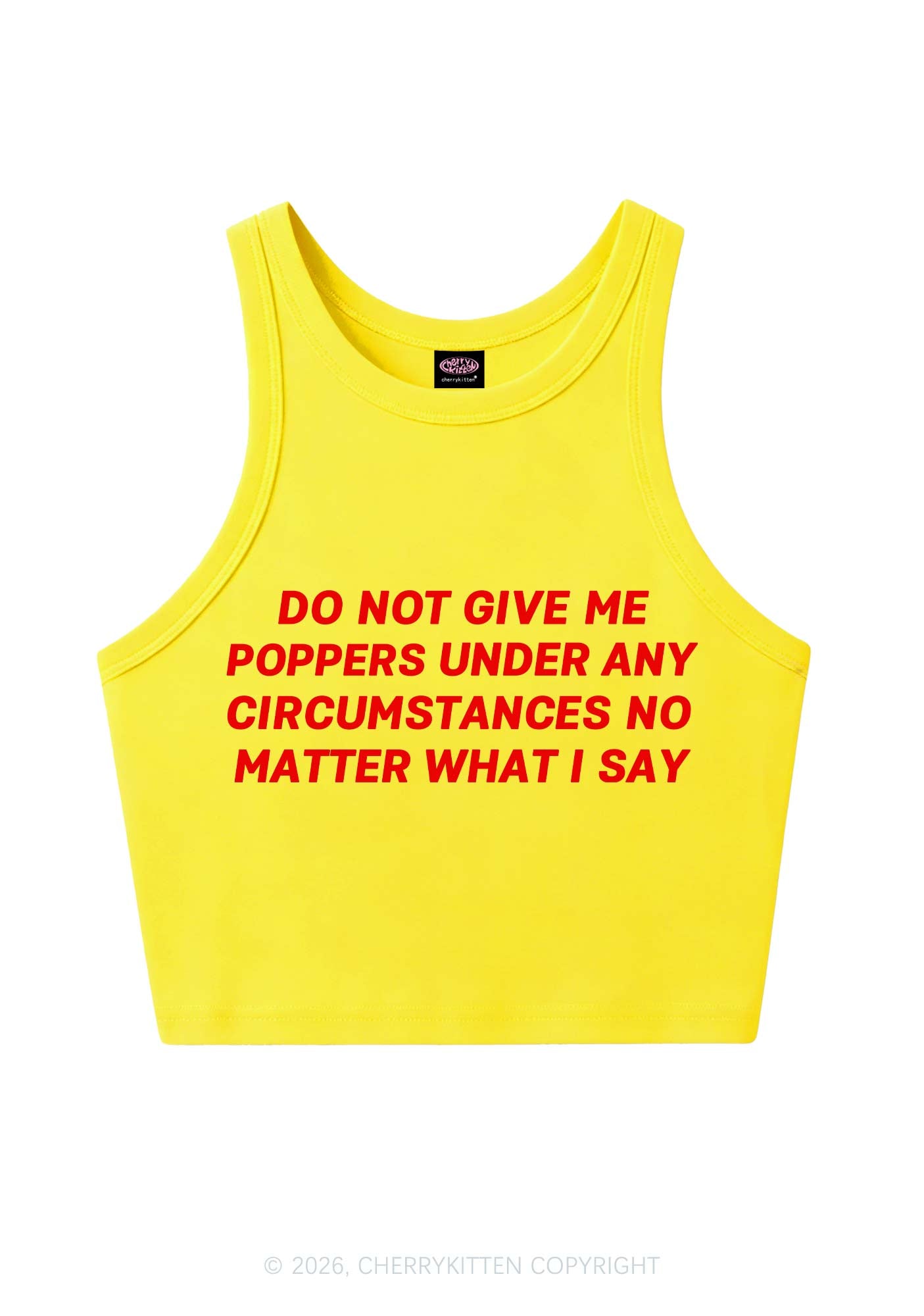 Do Not Give Me Pxppers Y2K Crop Tank Top Cherrykitten