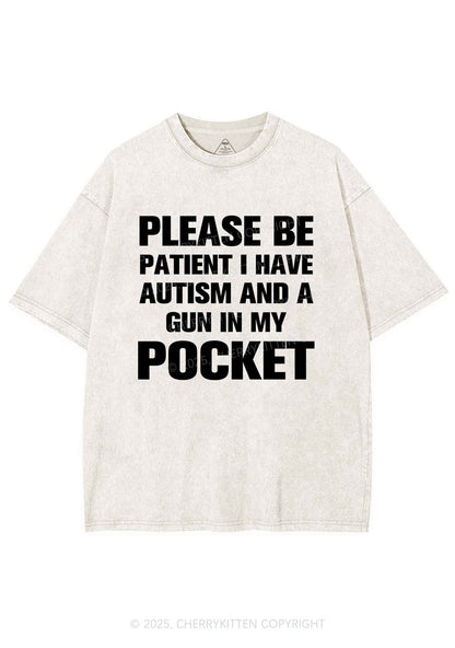 Please Be Patient Y2K Shirts Washed Tee Cherrykitten