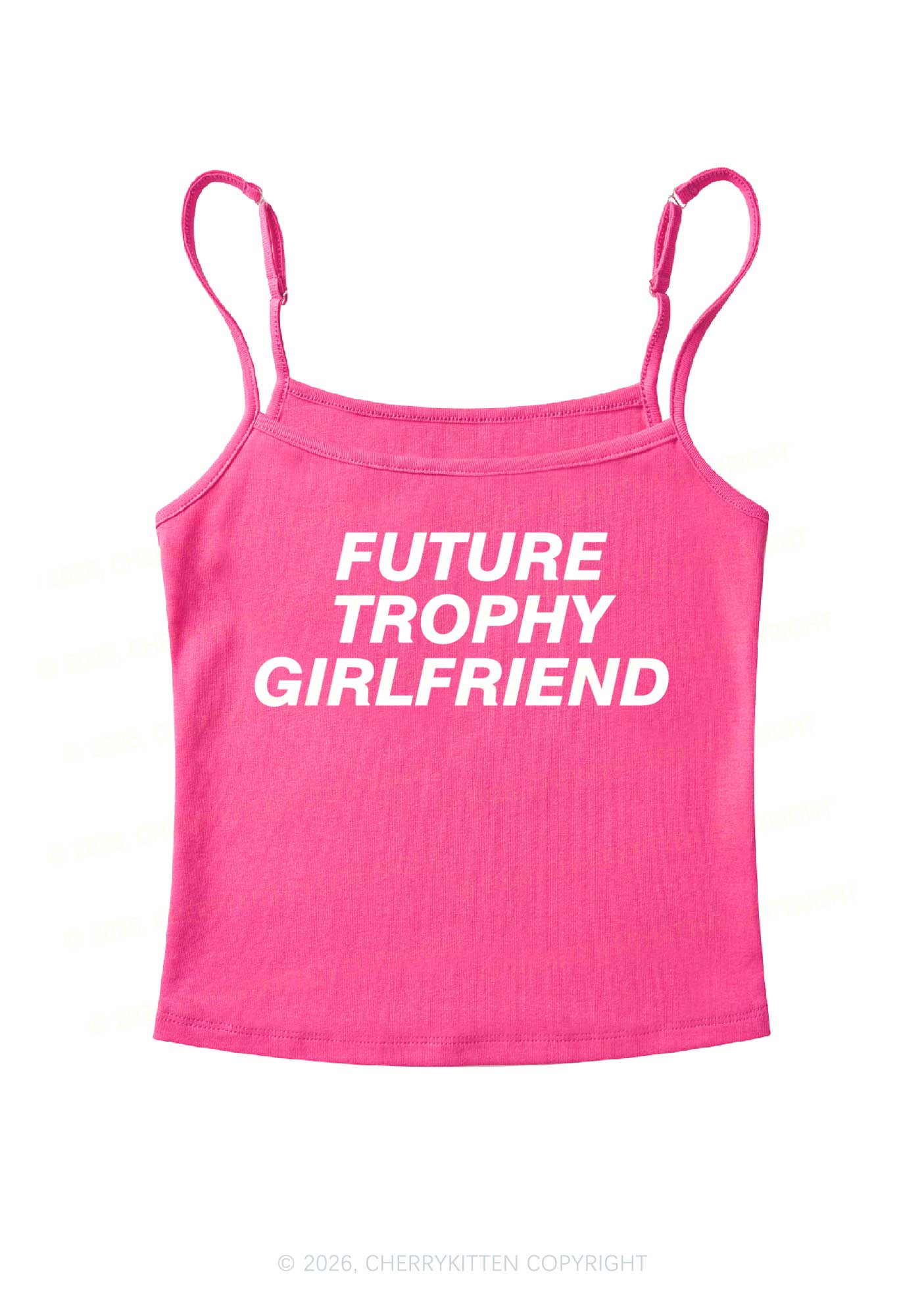 Future Trophy Girlfriend Y2K Spaghetti Strap Cami Cherrykitten