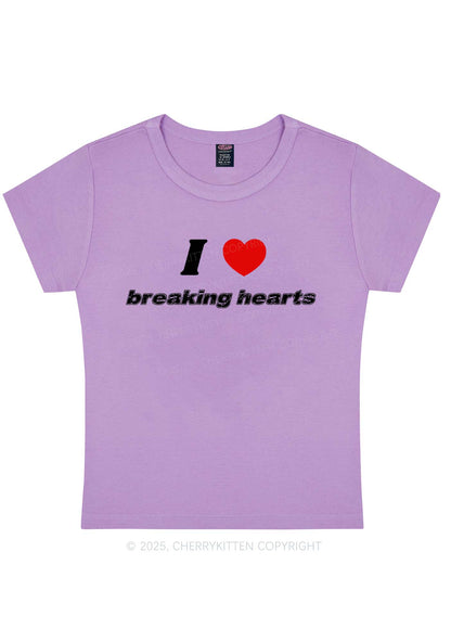 I Love Breaking Hearts Y2K Baby Tee Cherrykitten