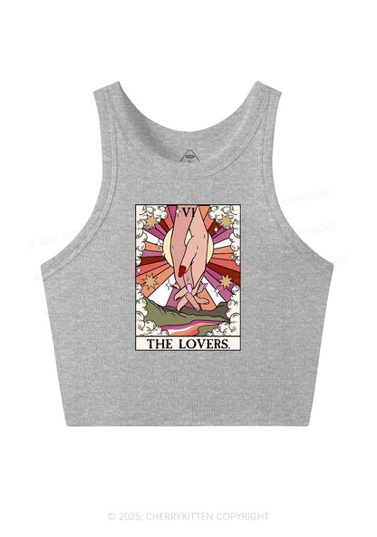 The Lesbian Lovers Y2K Crop Tank Top Cherrykitten