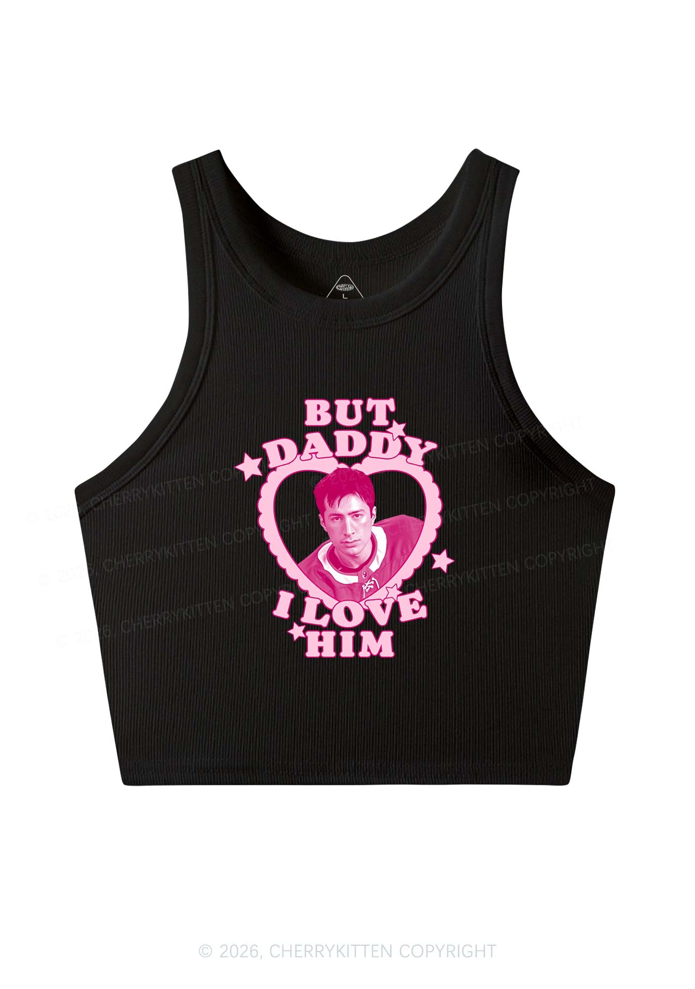 But Daddy I Love HW Y2K Crop Tank Top Cherrykitten