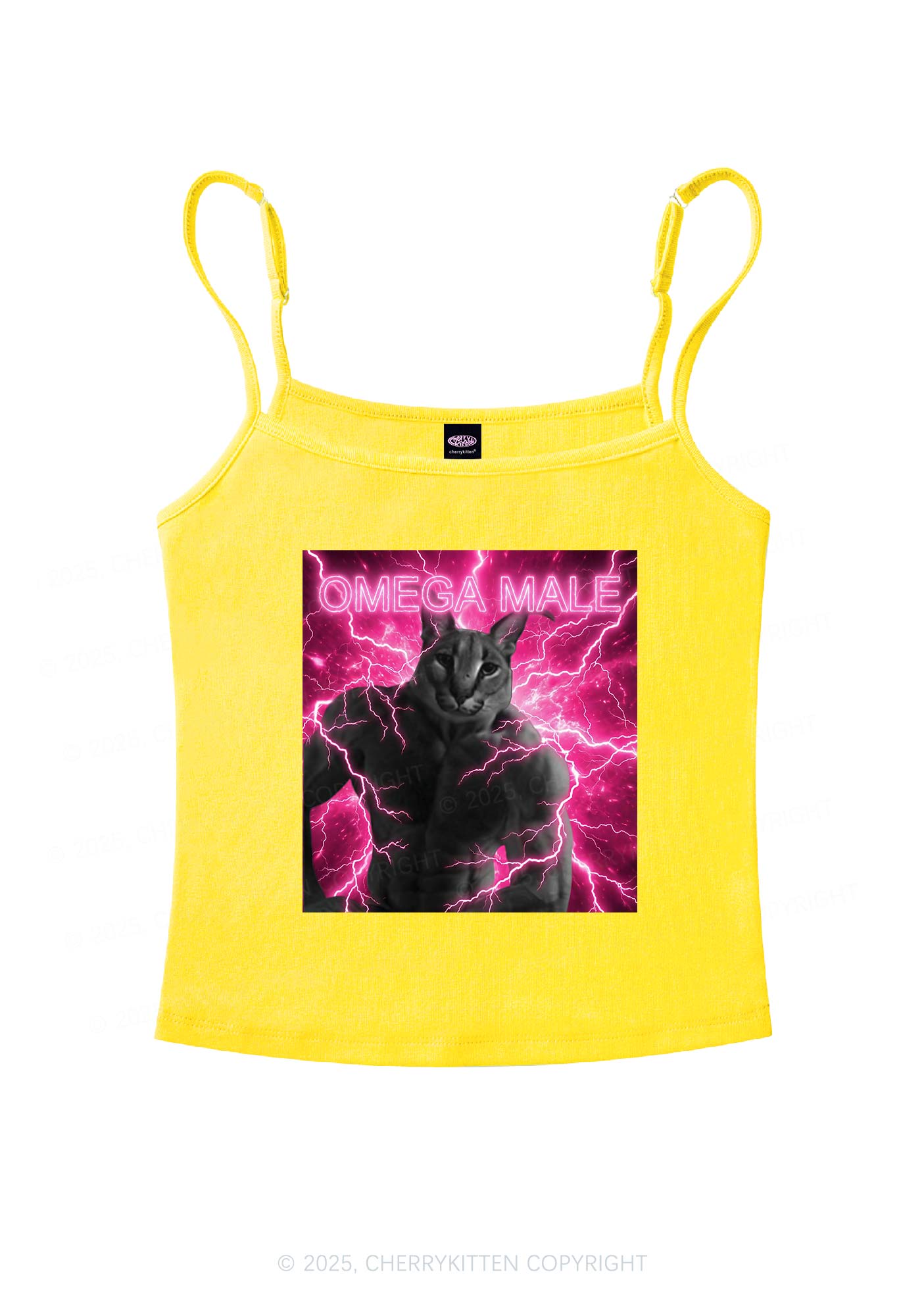 Omega Male Y2K Spaghetti Strap Cami Cherrykitten