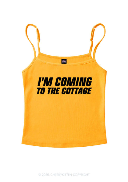 Im Coming To The Cottage HR Y2K Spaghetti Strap Cami Cherrykitten