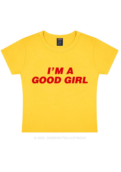 Im A Good Girl Y2K Baby Tee Cherrykitten