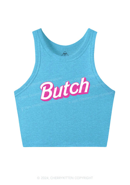 Pink Butch Y2K Crop Tank Top Cherrykitten