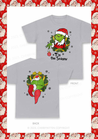 Christmas Tis the Season Two Sides Y2K Chunky Shirt Cherrykitten