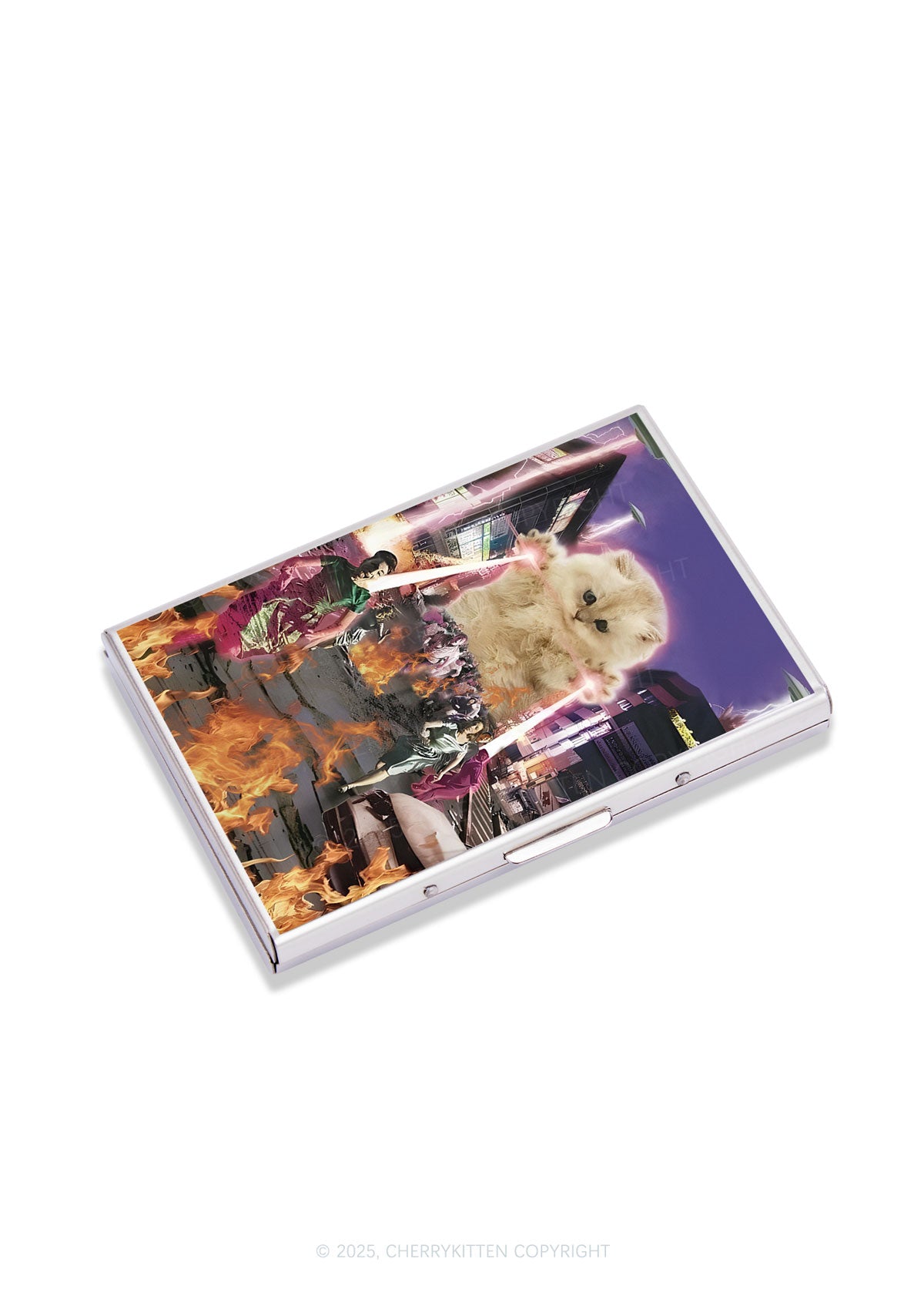 Super Power Kitten Y2K Mirror Cigarette Case Cherrykitten
