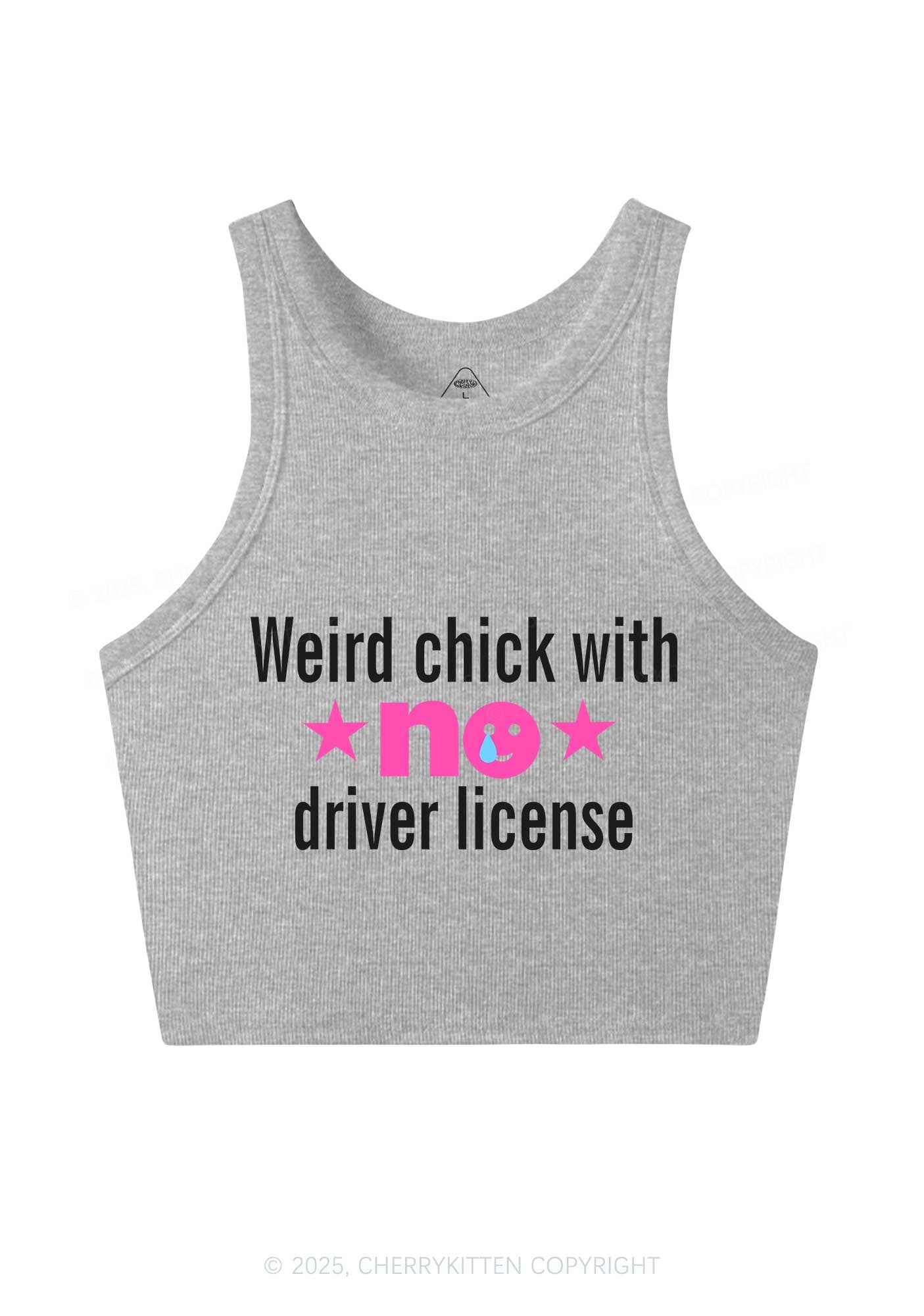 Weird Chick Y2K Crop Tank Top Cherrykitten