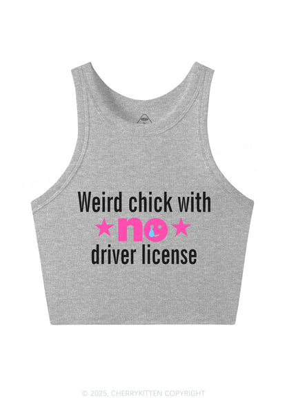 Weird Chick Y2K Crop Tank Top Cherrykitten