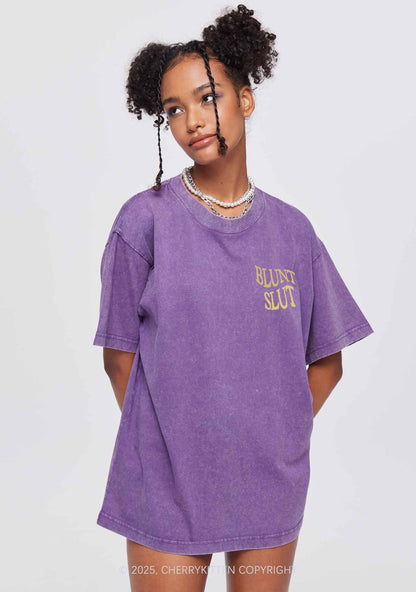 Blunt Slxt Two Sides Y2K Shirts Washed Tee Cherrykitten
