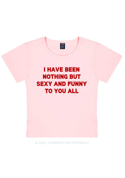 I Have Been Funny Y2K Baby Tee Cherrykitten