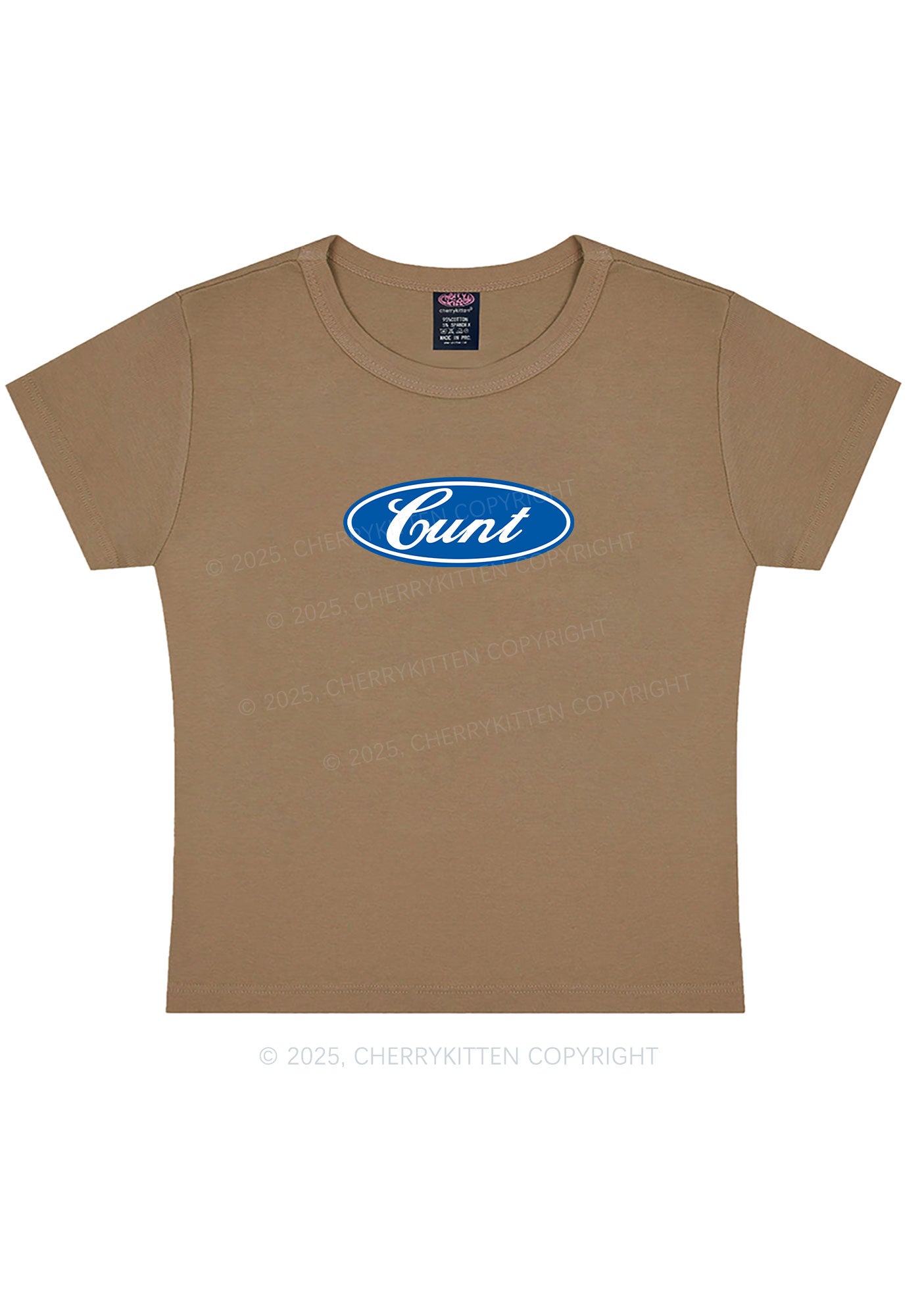 Oval Cxxt Y2K Baby Tee Cherrykitten