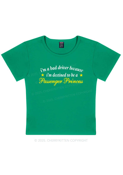 Destined To Be Passenger Princess Y2K Baby Tee Cherrykitten