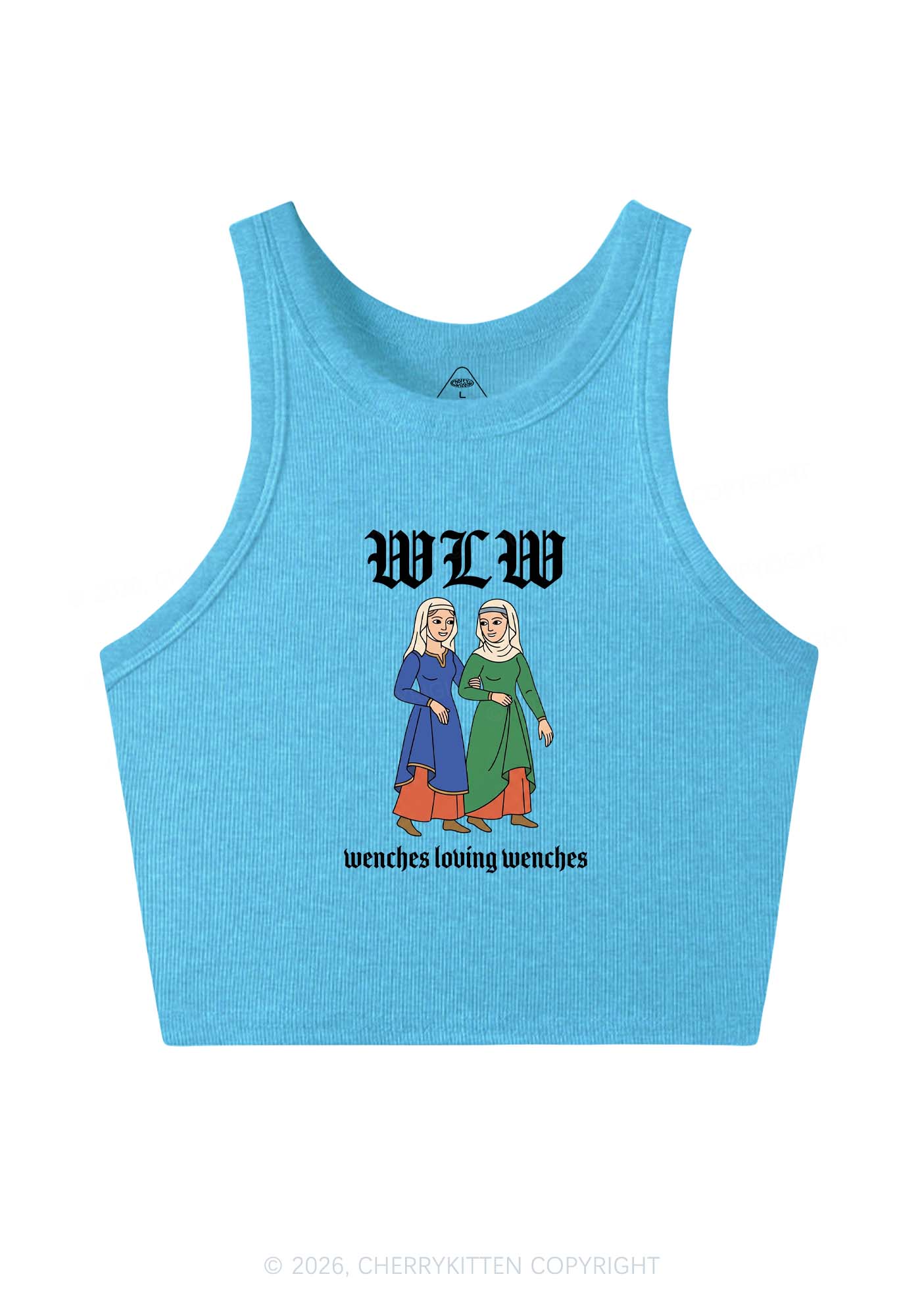 Wenches Loving Wenches Pride Y2K Crop Tank Top Cherrykitten