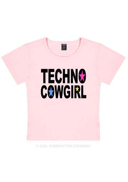 Techno Cowgirl Y2K Baby Tee Cherrykitten
