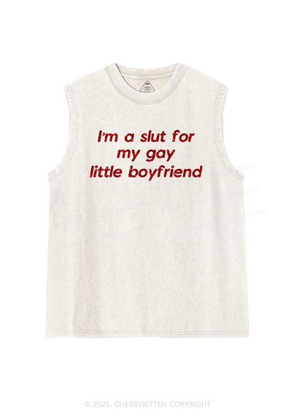 Glitter Slxt For My Gay BF Y2K Washed Muscle Tank Cherrykitten