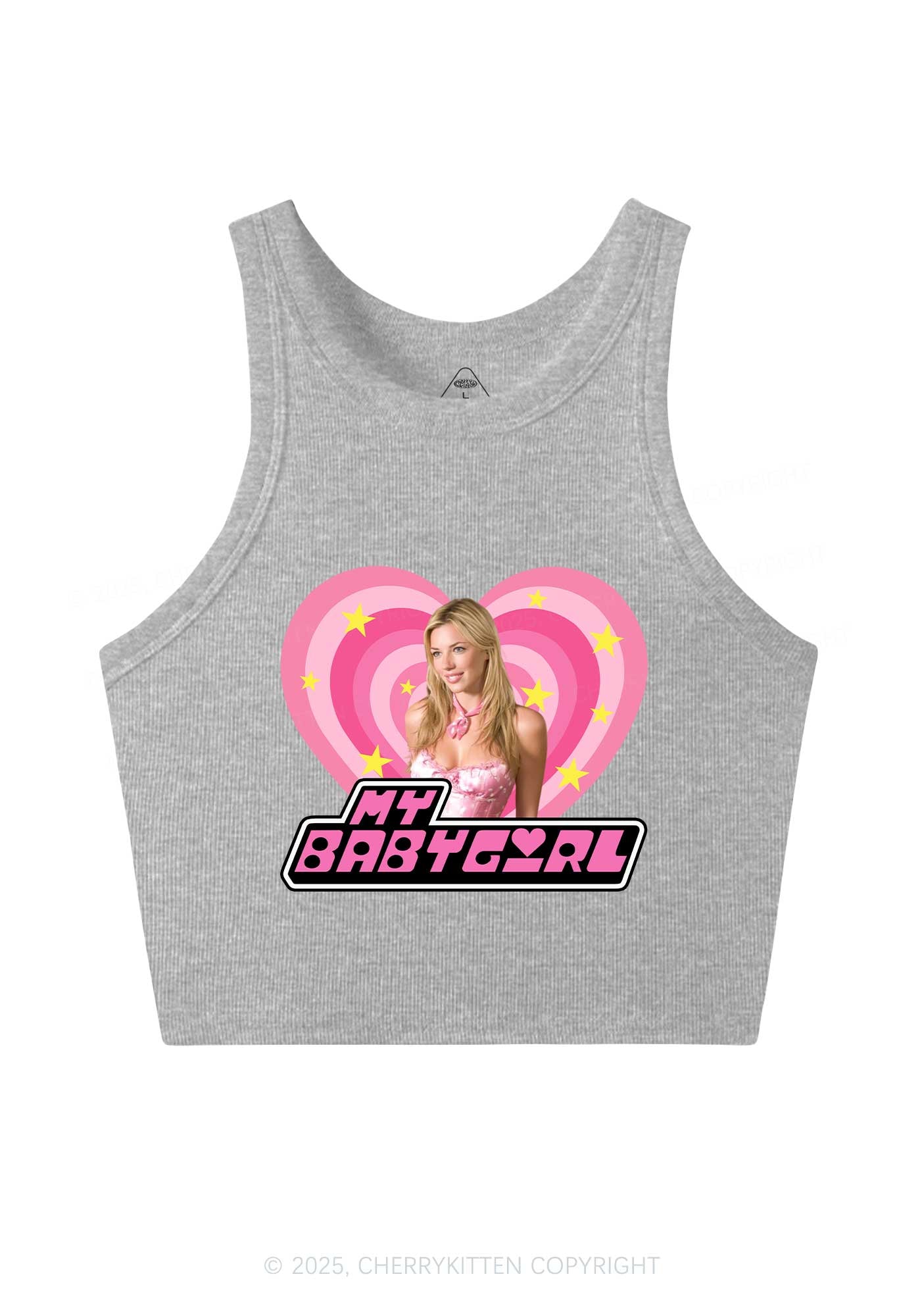 Custom Love My Babyboy Y2K Crop Tank Top Cherrykitten