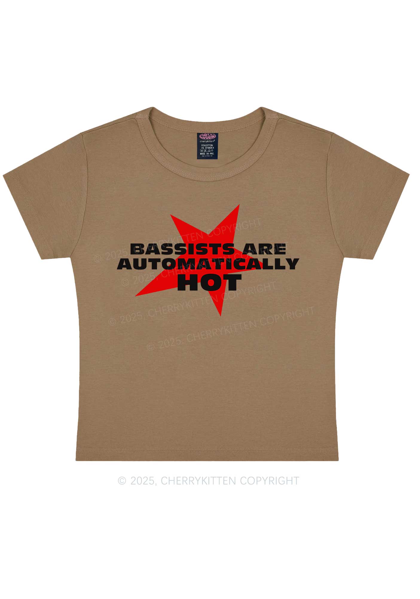 Bassists Are Automatically Hot Y2K Baby Tee Cherrykitten