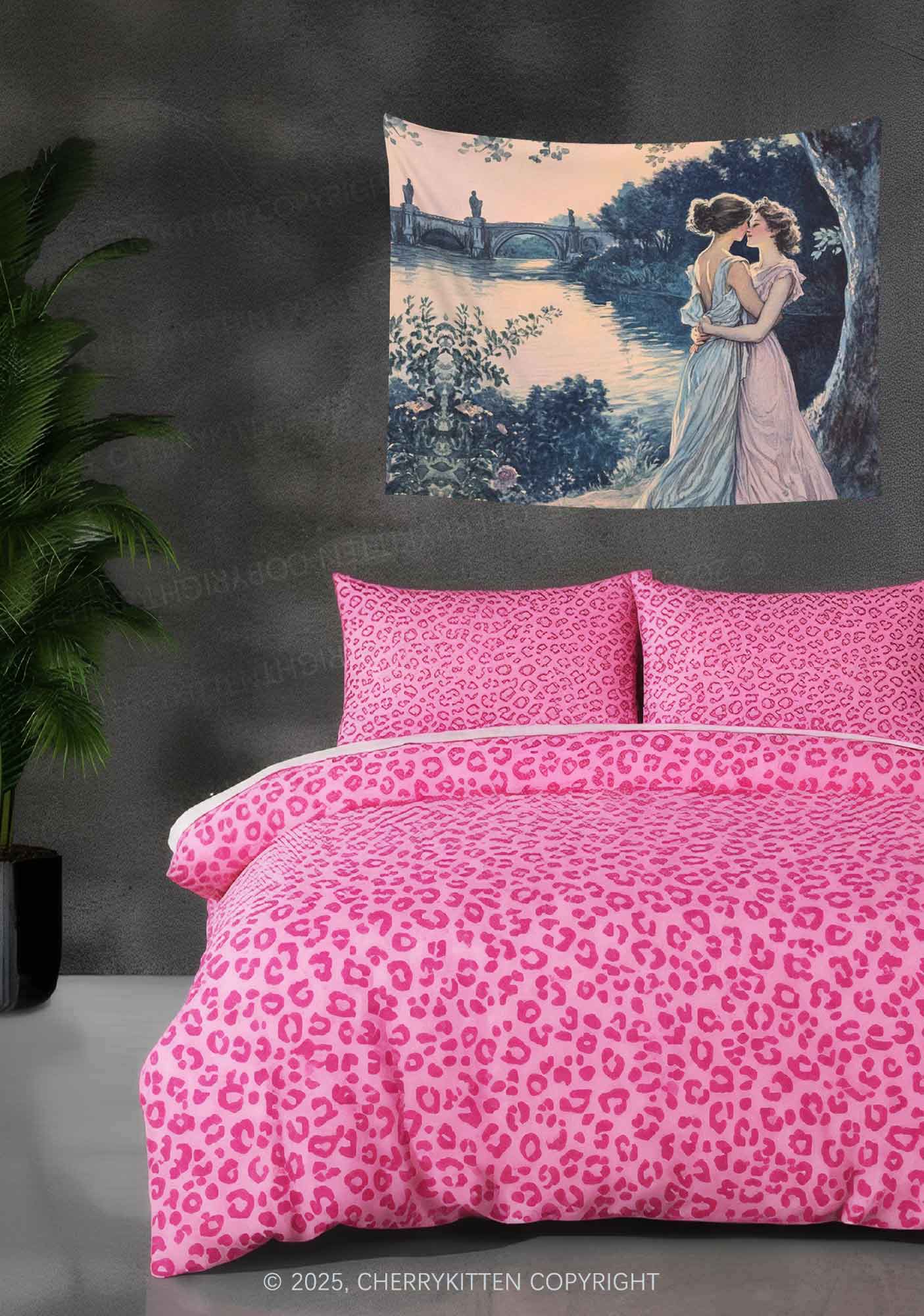 Best Friends Flag Y2K Tapestry Cherrykitten