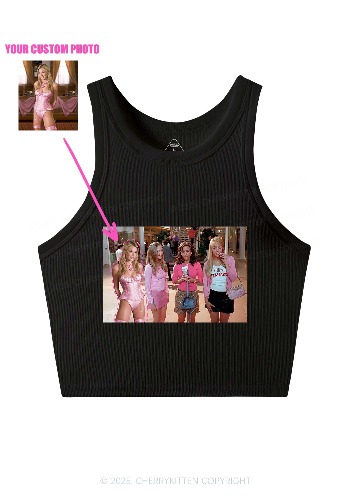 Custom Girls Movie Y2K Crop Tank Top Cherrykitten