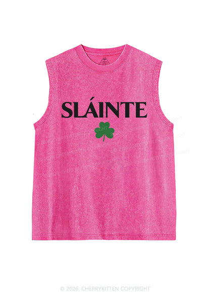 Slainte St Patricks Y2K Washed Tank Cherrykitten