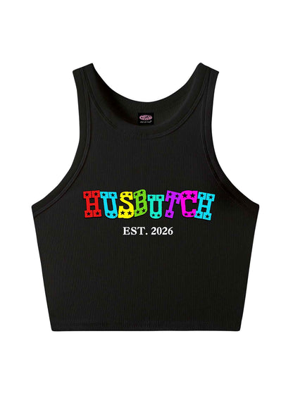 Custom Year Rainbow Husbutch Pride Y2K Crop Tank Top Cherrykitten