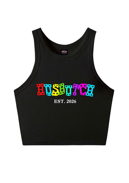 Custom Year Rainbow Husbutch Pride Y2K Crop Tank Top Cherrykitten