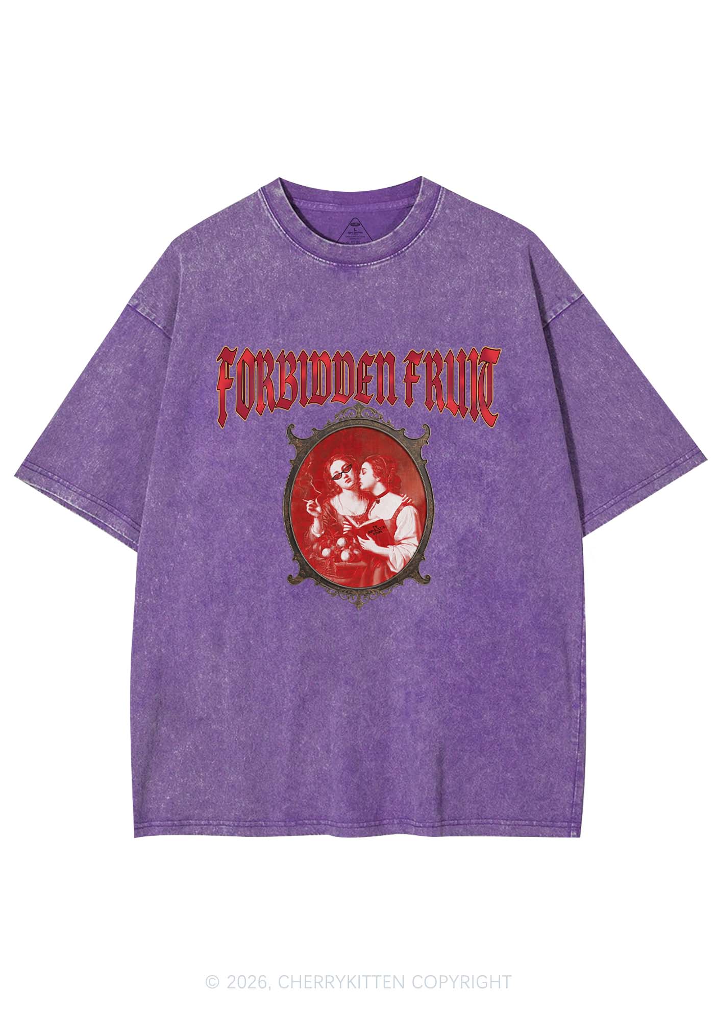 Forbidden Fruit Pride Y2K Shirts Washed Tee Cherrykitten