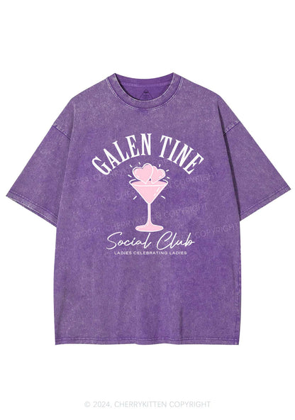 Galentine Social Club Y2K Valentine's Day Washed Tee Cherrykitten