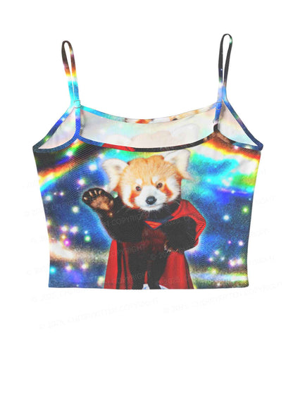 Super Raccoon Y2K Mesh Cami Tank Cherrykitten