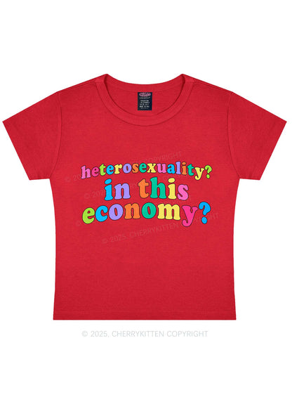 Heterosexuality In This Economy Pride Y2K Baby Tee Cherrykitten