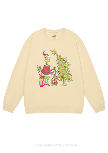 Christmas Tree Gift Y2K Sweatshirt Cherrykitten