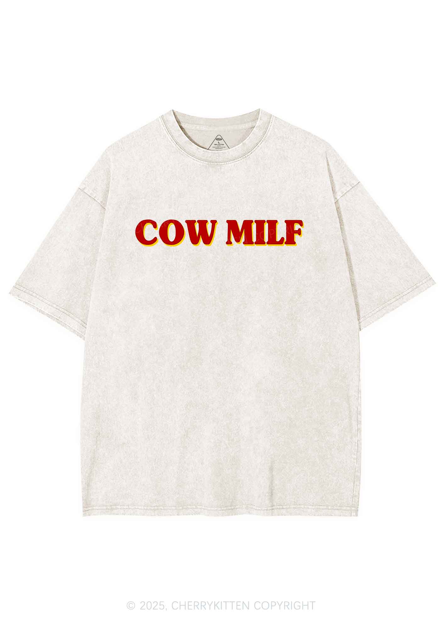 Cow Mxxf Y2K Washed Tee Cherrykitten