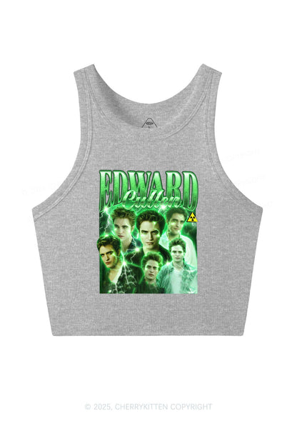 EC Green Lightning Y2K Crop Tank Top Cherrykitten