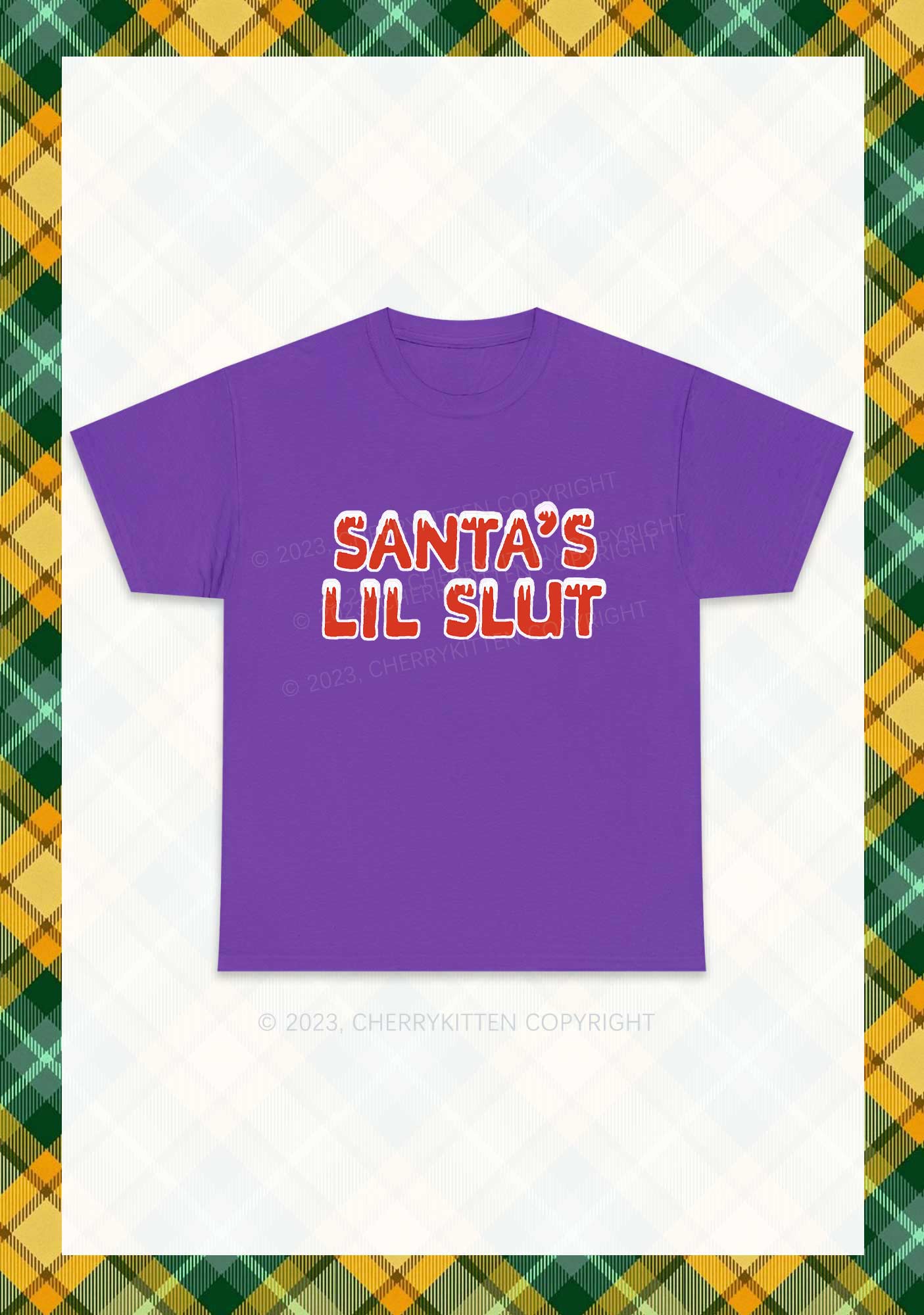 Santa's Lil Slxt Christmas Y2K Chunky Shirt Cherrykitten