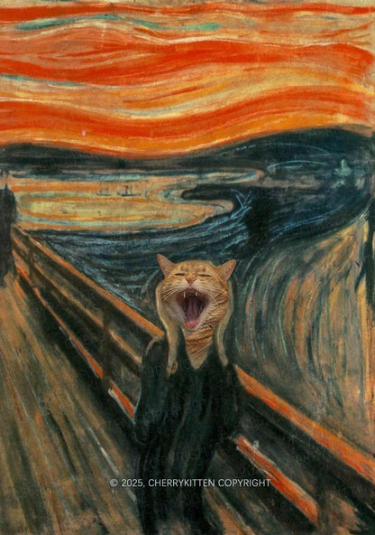 Screaming Cat Y2K Phone Case Cherrykitten