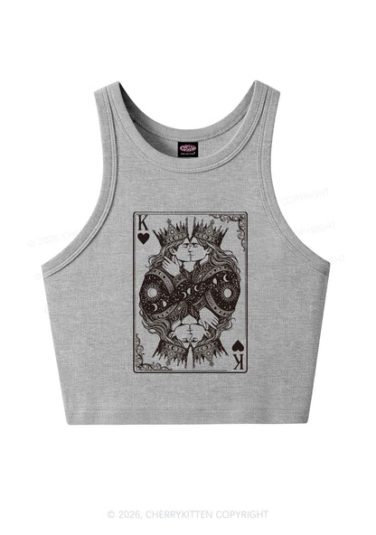 Kings Kissing Pride Y2K Crop Tank Top Cherrykitten