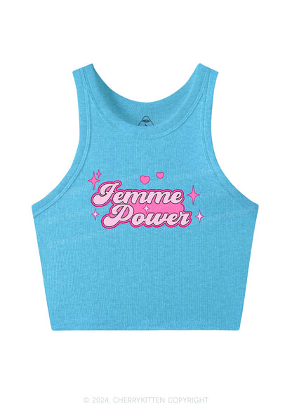 Femme Power Y2K Crop Tank Top Cherrykitten