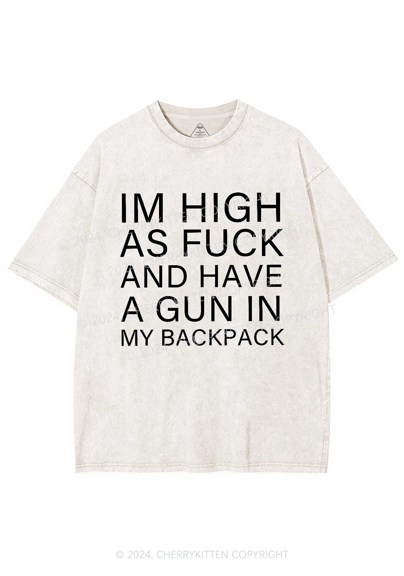 Im High Y2K Washed Tee Cherrykitten