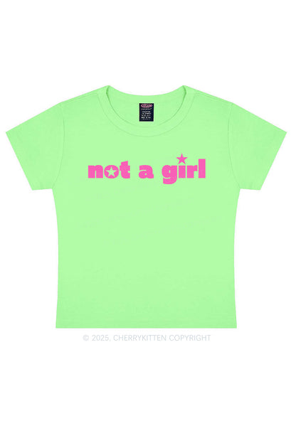Not A Girl Y2K Baby Tee Cherrykitten