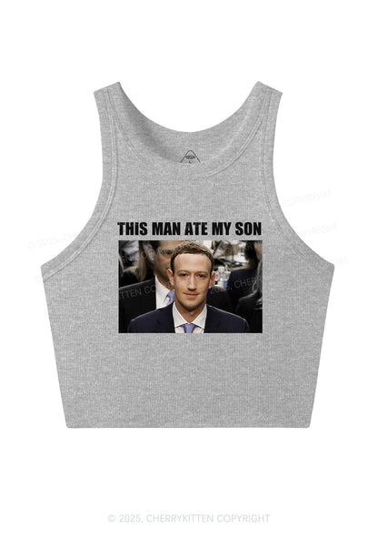 This Man Ate My Son Y2K Crop Tank Top Cherrykitten
