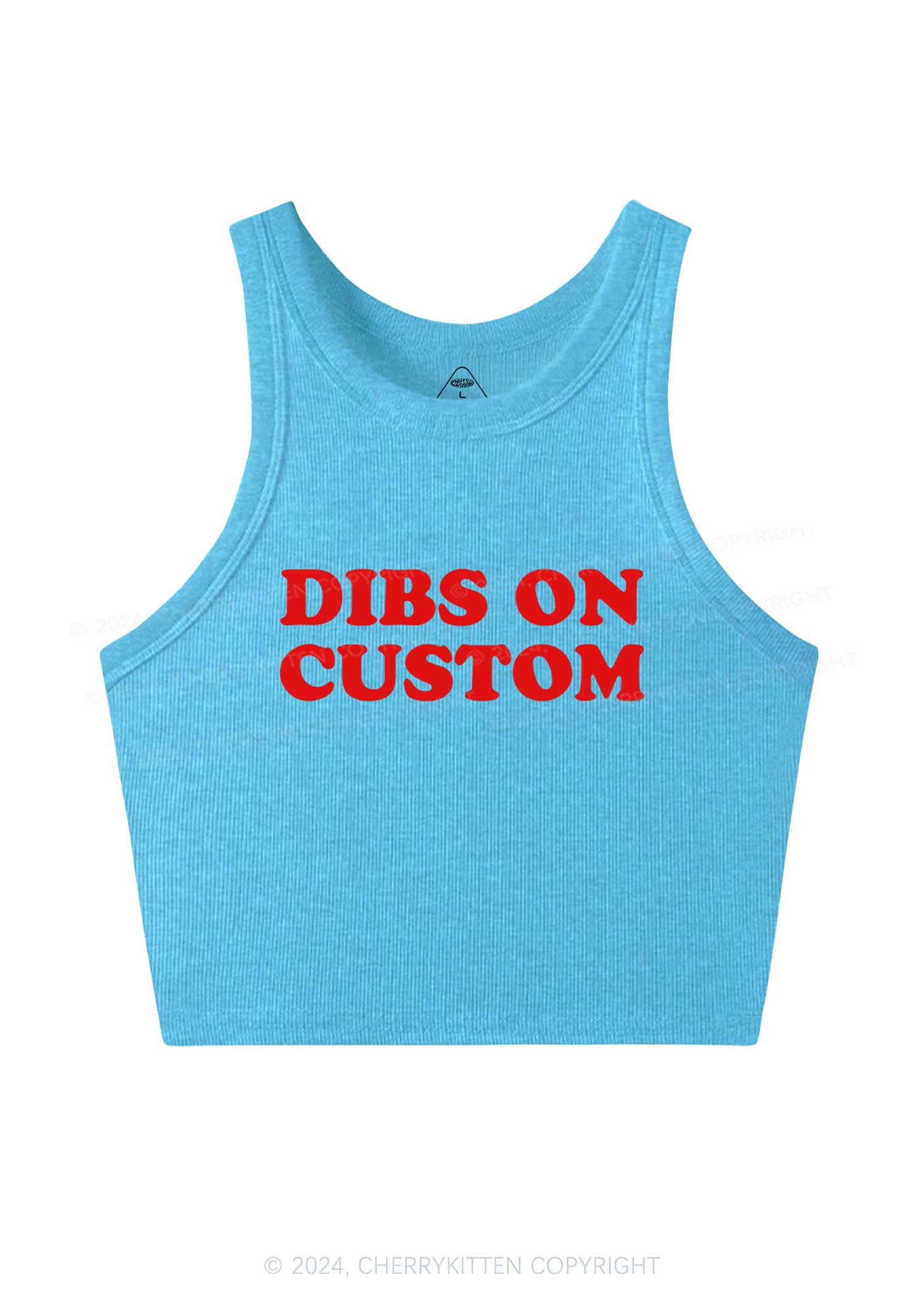 Dibs On Custom Y2K Crop Tank Top Cherrykitten