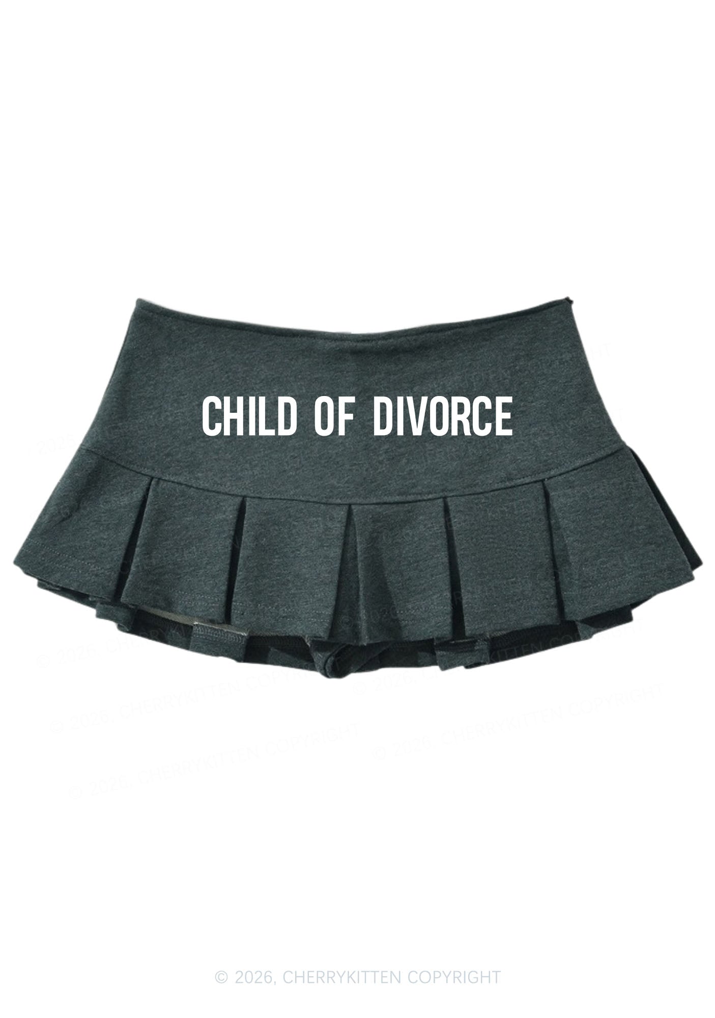 Child Of Divorce Y2K Mini Pleated Skirts Cherrykitten