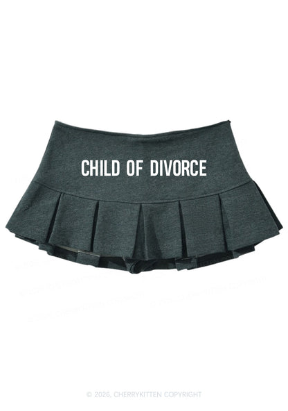 Child Of Divorce Y2K Mini Pleated Skirts Cherrykitten