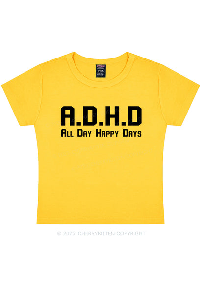 All Day Happy Days Y2K Baby Tee Cherrykitten